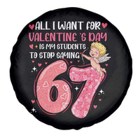 67 Valetines Meme Spare Tire Cover Funny Teacher Sayings Six Seven - Wonder Print Shop