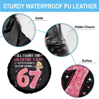 67 Valetines Meme Spare Tire Cover Funny Teacher Sayings Six Seven - Wonder Print Shop