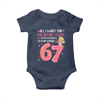 67 Valetines Meme Baby Onesie Funny Teacher Sayings Six Seven - Wonder Print Shop