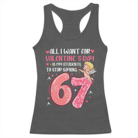 67 Valetines Meme Racerback Tank Top Funny Teacher Sayings Six Seven - Wonder Print Shop