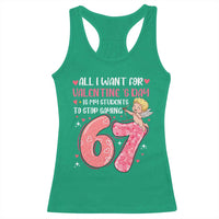 67 Valetines Meme Racerback Tank Top Funny Teacher Sayings Six Seven - Wonder Print Shop