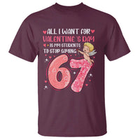 67 Valetines Meme T Shirt Funny Teacher Sayings Six Seven - Wonder Print Shop