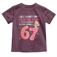 67 Valetines Meme Toddler T Shirt Funny Teacher Sayings Six Seven - Wonder Print Shop