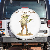 You're Darn Tootin Spare Tire Cover Funny Cowboy Frog Meme