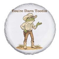 You're Darn Tootin Spare Tire Cover Funny Cowboy Frog Meme