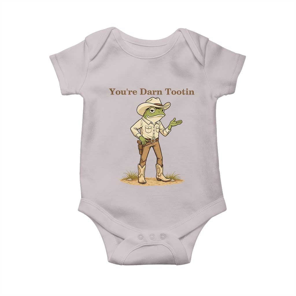 You're Darn Tootin Baby Onesie Funny Cowboy Frog Meme