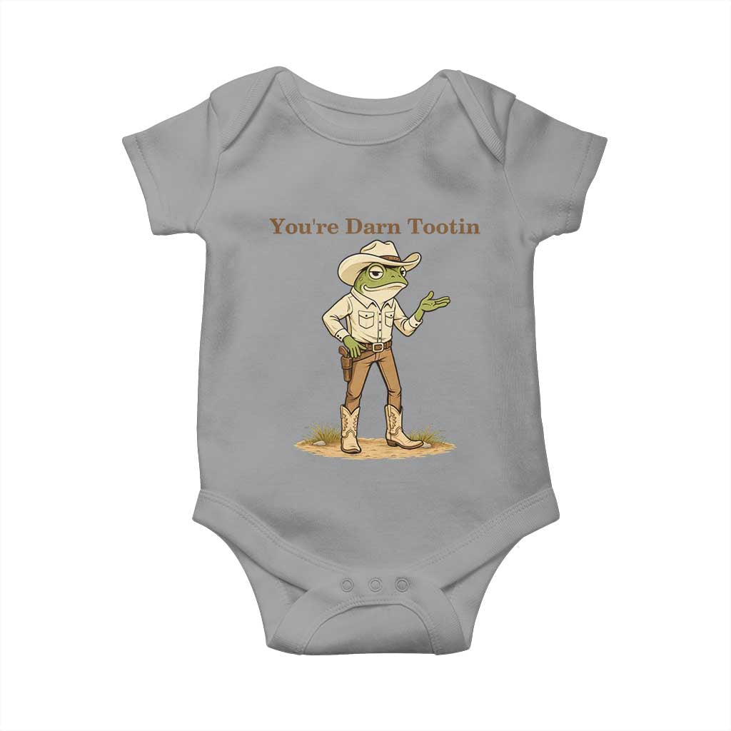 You're Darn Tootin Baby Onesie Funny Cowboy Frog Meme