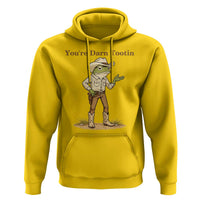 You're Darn Tootin Hoodie Funny Cowboy Frog Meme