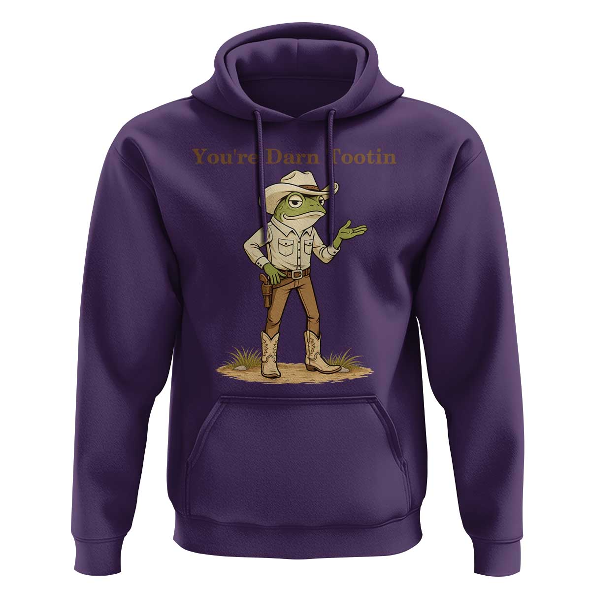 You're Darn Tootin Hoodie Funny Cowboy Frog Meme