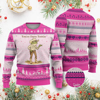 You're Darn Tootin Ugly Christmas Sweater Funny Cowboy Frog Meme