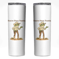 You're Darn Tootin Skinny Tumbler Funny Cowboy Frog Meme