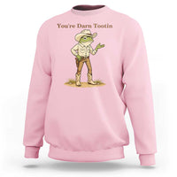 You're Darn Tootin Sweatshirt Funny Cowboy Frog Meme