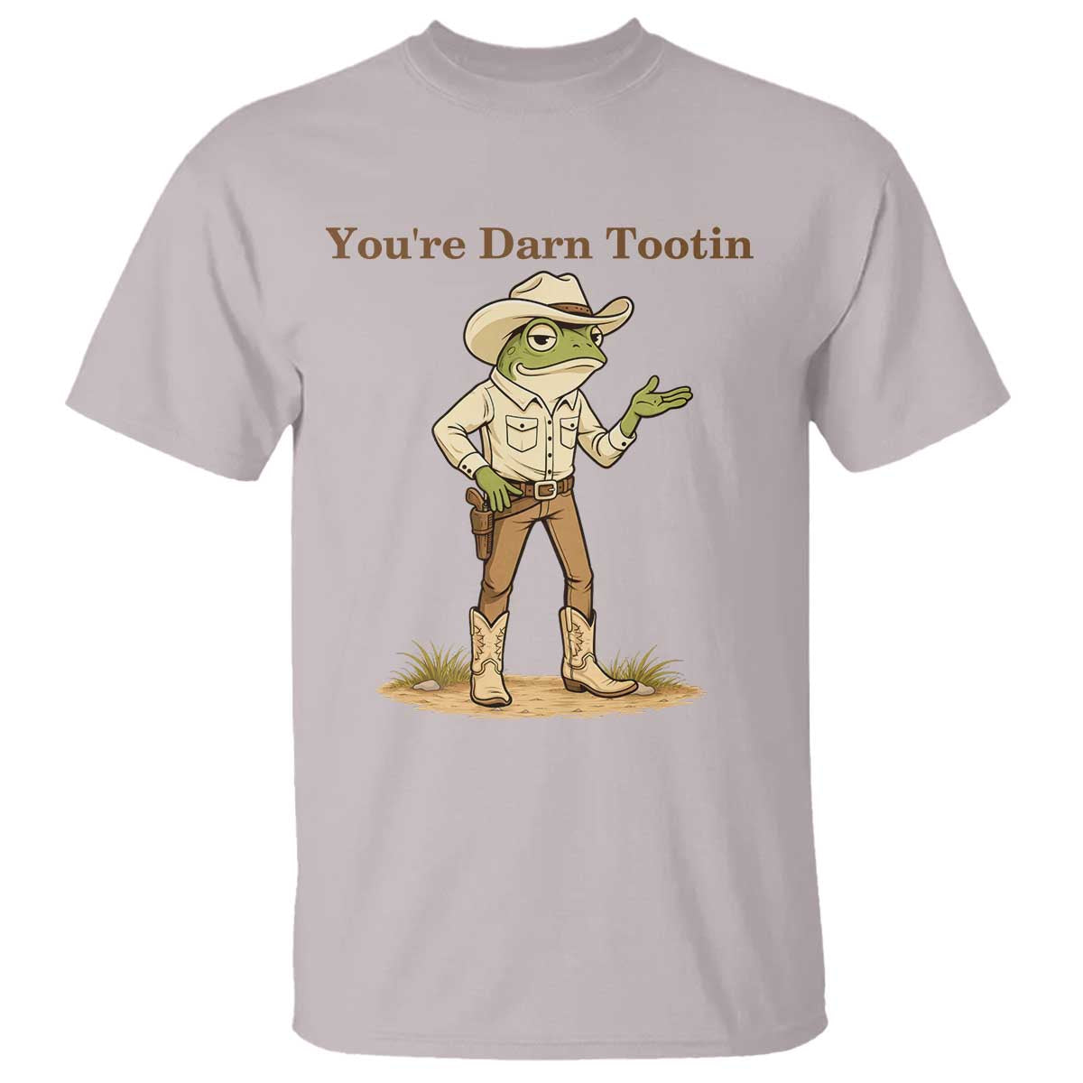 You're Darn Tootin T Shirt Funny Cowboy Frog Meme