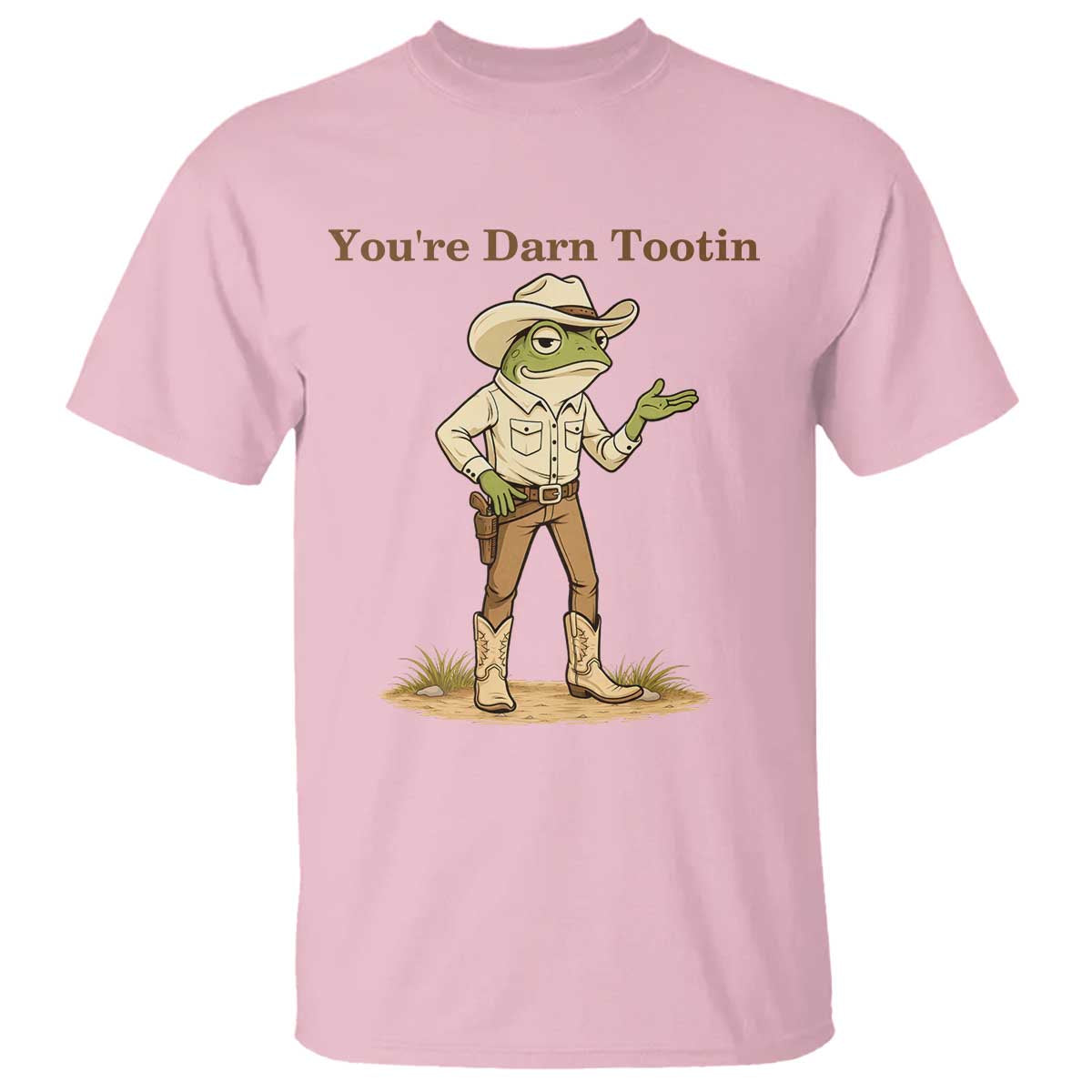 You're Darn Tootin T Shirt Funny Cowboy Frog Meme