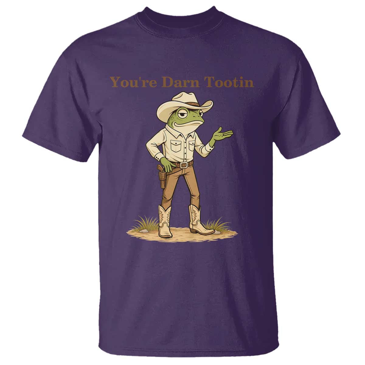 You're Darn Tootin T Shirt Funny Cowboy Frog Meme