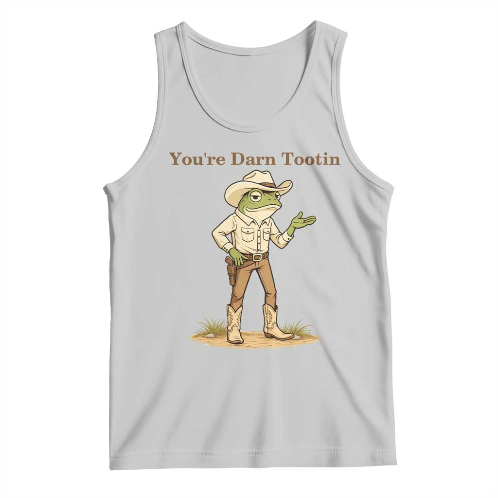 You're Darn Tootin Tank Top Funny Cowboy Frog Meme