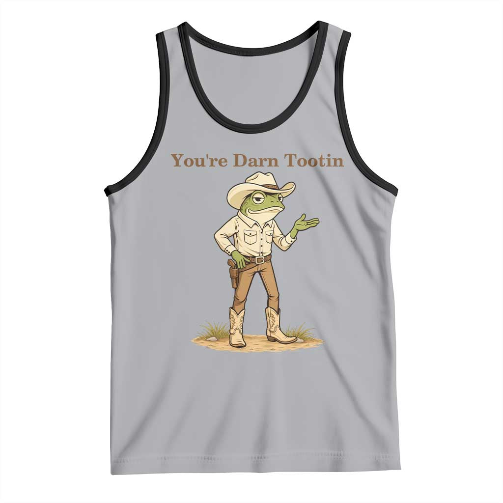 You're Darn Tootin Tank Top Funny Cowboy Frog Meme