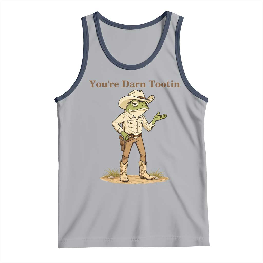 You're Darn Tootin Tank Top Funny Cowboy Frog Meme
