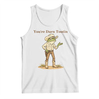 You're Darn Tootin Tank Top Funny Cowboy Frog Meme