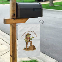 You're Darn Tootin Garden Flag Funny Cowboy Frog Sarcastic Meme