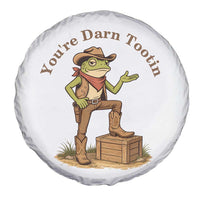You're Darn Tootin Spare Tire Cover Funny Cowboy Frog Sarcastic Meme