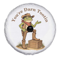 You're Darn Tootin Spare Tire Cover Funny Cowboy Frog Sarcastic Meme