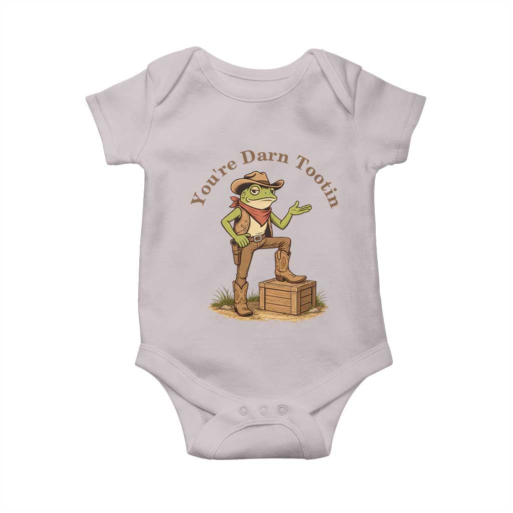You're Darn Tootin Baby Onesie Funny Cowboy Frog Sarcastic Meme