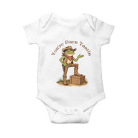 You're Darn Tootin Baby Onesie Funny Cowboy Frog Sarcastic Meme