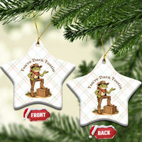 You're Darn Tootin Ceramic Ornament Funny Cowboy Frog Sarcastic Meme