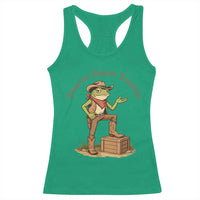 You're Darn Tootin Racerback Tank Top Funny Cowboy Frog Sarcastic Meme