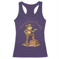 You're Darn Tootin Racerback Tank Top Funny Cowboy Frog Sarcastic Meme