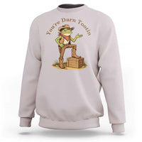 You're Darn Tootin Sweatshirt Funny Cowboy Frog Sarcastic Meme