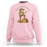You're Darn Tootin Sweatshirt Funny Cowboy Frog Sarcastic Meme
