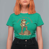 You're Darn Tootin T Shirt For Women Funny Cowboy Frog Sarcastic Meme