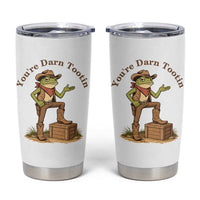 You're Darn Tootin Tumbler Cup Funny Cowboy Frog Sarcastic Meme