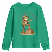 You're Darn Tootin Youth Sweatshirt Funny Cowboy Frog Sarcastic Meme