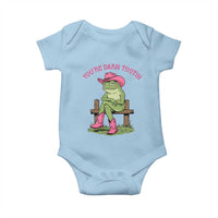 You're Darn Tootin Baby Onesie Funny Cowgirl Frog Sarcastic Meme