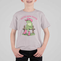 You're Darn Tootin T Shirt For Kid Funny Cowgirl Frog Sarcastic Meme