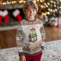 You're Darn Tootin Ugly Christmas Sweater Funny Cowgirl Frog Sarcastic Meme