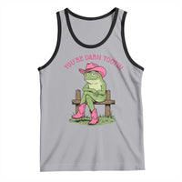 You're Darn Tootin Tank Top Funny Cowgirl Frog Sarcastic Meme