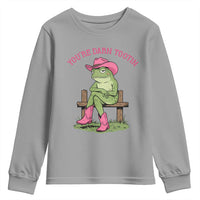 You're Darn Tootin Youth Sweatshirt Funny Cowgirl Frog Sarcastic Meme