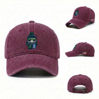 We Did Not Care Washed Cotton Baseball Cap Seattle Championship Quote