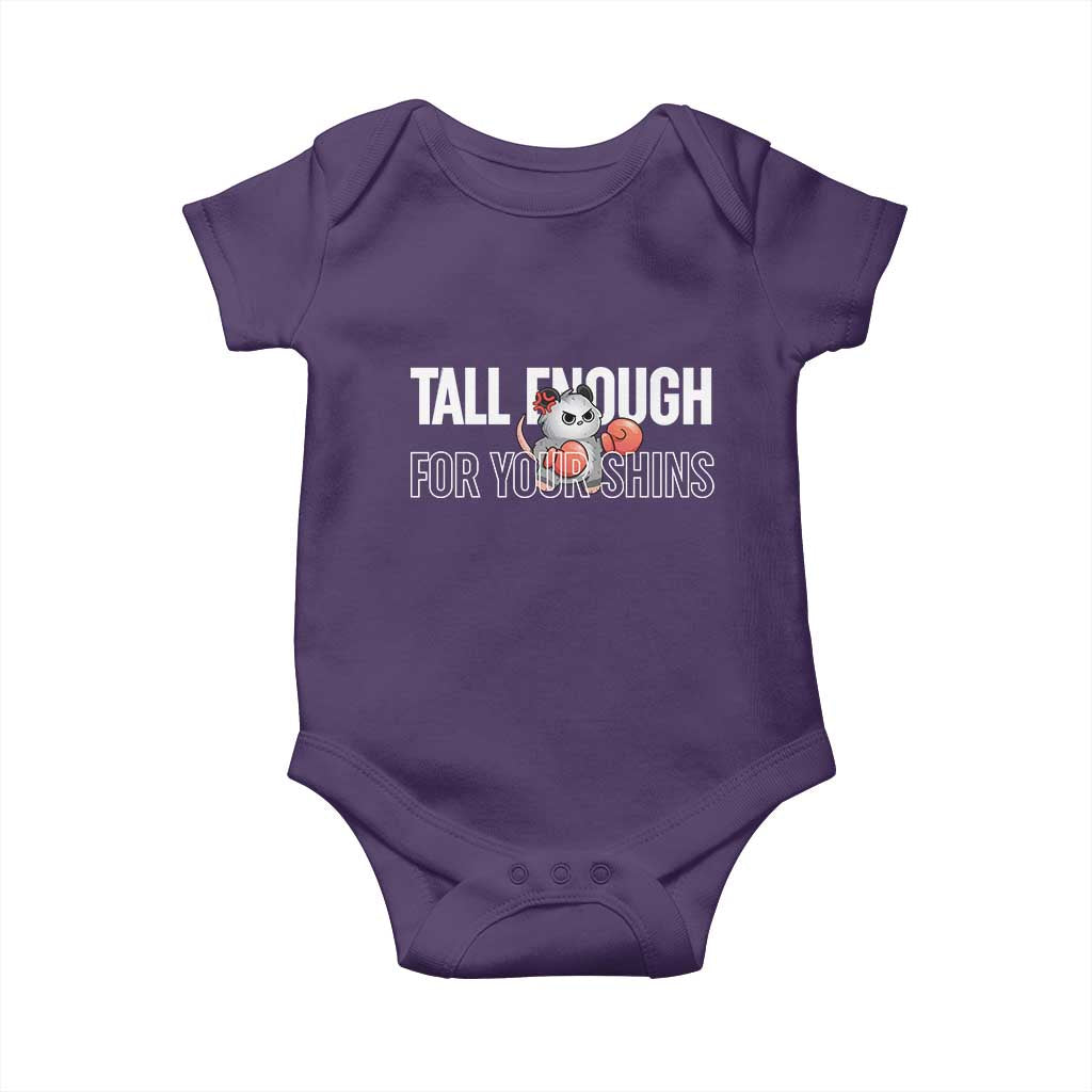 Tall Enough For Your Shins Baby Onesie Funny Possum Boxing Meme
