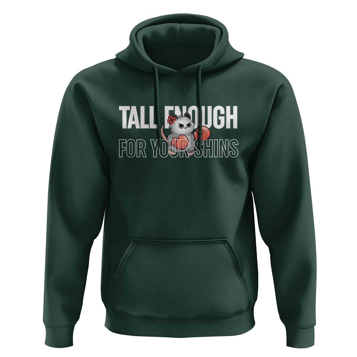 Tall Enough For Your Shins Hoodie Funny Possum Boxing Meme