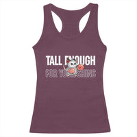 Tall Enough For Your Shins Racerback Tank Top Funny Possum Boxing Meme