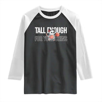 Tall Enough For Your Shins Raglan Shirt Funny Possum Boxing Meme