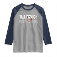Tall Enough For Your Shins Raglan Shirt Funny Possum Boxing Meme
