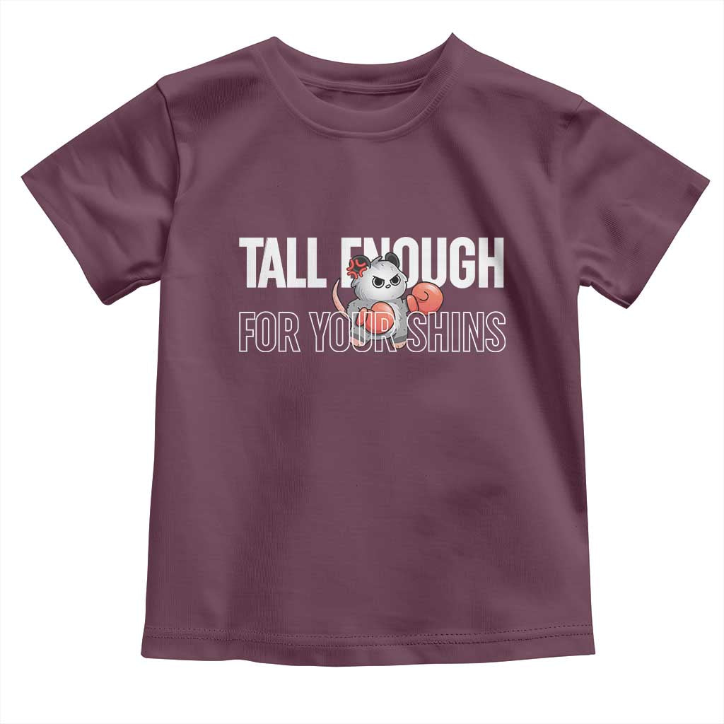Tall Enough For Your Shins Toddler T Shirt Funny Possum Boxing Meme