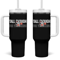 Tall Enough For Your Shins Tumbler With Handle Funny Possum Boxing Meme