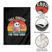 Tall Enough For Your Shins Garden Flag Funny Possum Meme